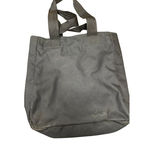 Jansport Black Canvas Tote Bag With Polka Dot Interior - Picture 4 of 4